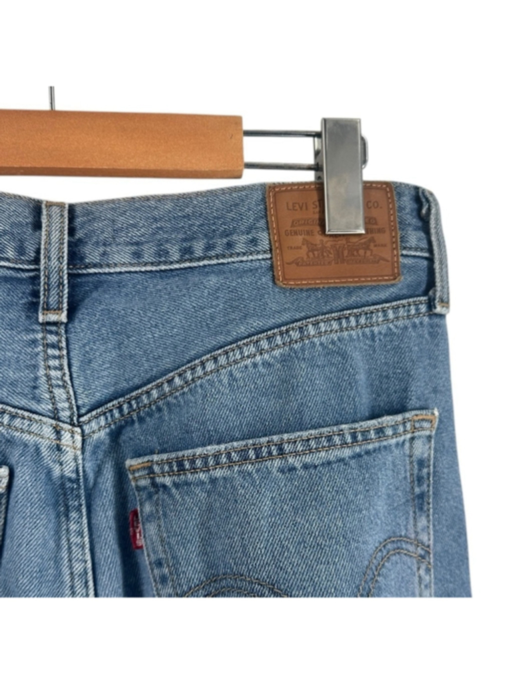 Levi's jeans Premium High Loose Jeans ripped knees distressed y2k 90's frayed 28 - Picture 6 of 11